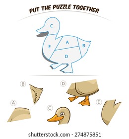 Puzzle-Spiel für Kinderente