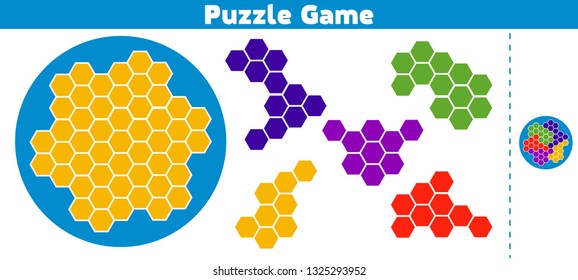 Puzzle game.  Complete the Pattern. Education logic game for preschool kids. Vector Illustration.