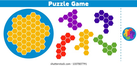 Puzzle game.  Complete the Pattern. Education logic game for preschool kids. Vector Illustration.