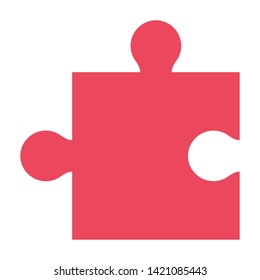 Puzzle game design vector illustration