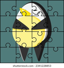 Puzzle Game Illustration For Children - Ready For Press
