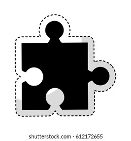puzzle game isolated icon vector illustration design