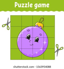 Puzzle game for kids. Education developing worksheet. Learning game for children. Activity page. For toddler. Riddle for preschool. Simple flat isolated vector illustration in cute cartoon style.