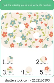 Puzzle-Spiel für Kinder. Fehlendes Stück.