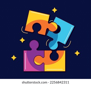 puzzle game pieces solution icons