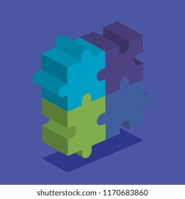 puzzle game pieces teamwork