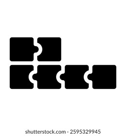 Puzzle game simple icon vector illustration for ui ux needs