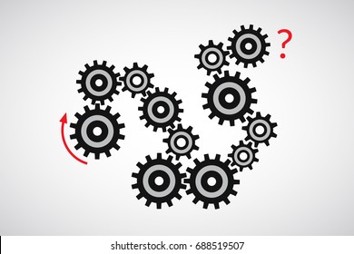 Puzzle of gears, which way to spin the gear?
