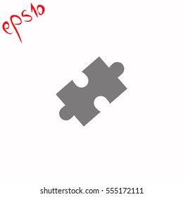 Puzzle grey icon.