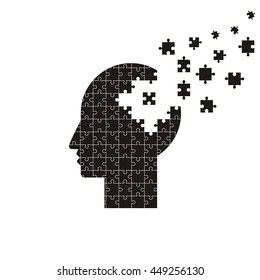 Puzzle head vector