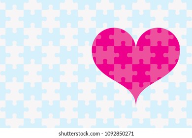 Puzzle of heart