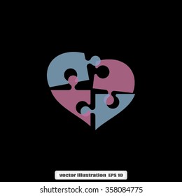 puzzle heart