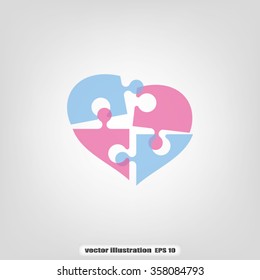 puzzle heart