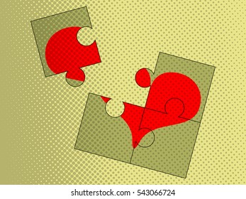 Puzzle heart