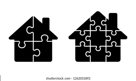 Puzzle House icon set