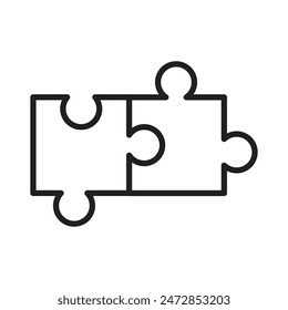 Puzzle Icon for Brain Teasers, Educational Games, and Problem-Solving Activities Graphics