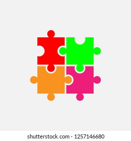 Puzzle icon. icon. Puzzle concept symbol design. Stock - Vector illustration can be used for web