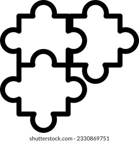Puzzle icon: "Depicting problem-solving and the interconnection of ideas, inspiring creative solutions and critical thinking."
