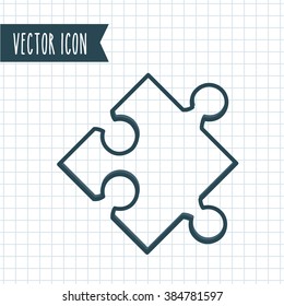 puzzle icon design 