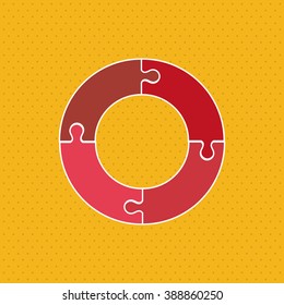Puzzle icon design 