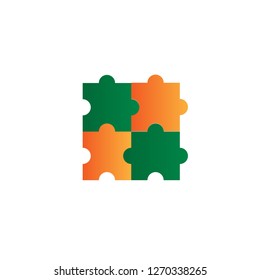 puzzle icon design with creative modern concept and simple logo creative shape style design vector eps 10
