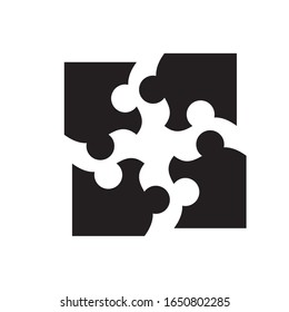 PUZZLE icon design, flat style icon collection