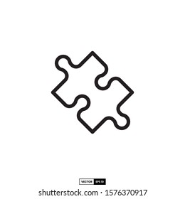 Puzzle icon, design inspiration vector template for interface and any purpose