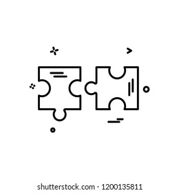 Puzzle Icon Design Vector