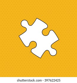 Puzzle icon design, Vector illustration