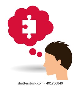 puzzle icon design , vector illustration