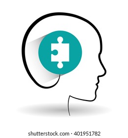 puzzle icon design , vector illustration