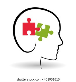 puzzle icon design , vector illustration