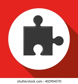 puzzle icon design , vector illustration