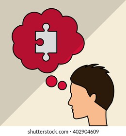 puzzle icon design , vector illustration
