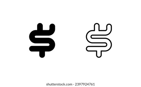Puzzle icon design with white background stock illustration