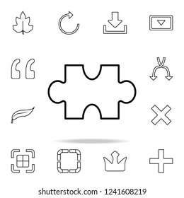 Puzzle icon. Detailed set of simple icons. Premium graphic design. One of the collection icons for websites, web design, mobile app
