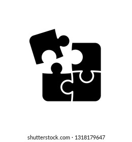 Puzzle icon. Editable vector 64x64 Pixel.