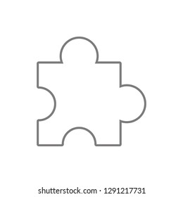 Puzzle icon. Element of cyber security for mobile concept and web apps icon. Thin line icon for website design and development, app development