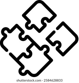 Puzzle Icon Element For Design