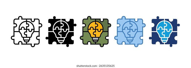 Elemento del icono del rompecabezas para el diseño