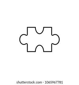 Puzzle icon. Element of simple icon for websites, web design, mobile app, info graphics. Thin line icon for website design and development, app development on white background