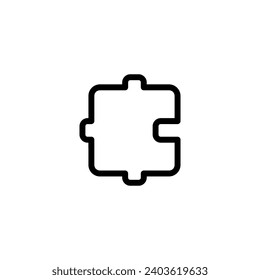 Ilustración perfecta del vector de extensión de icono de rompecabezas
