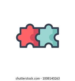 puzzle icon filled outline