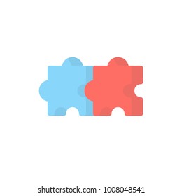 puzzle icon flat