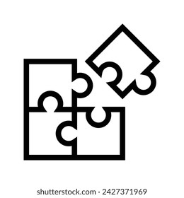 Puzzle icon, game, time, fit, kid, puzzles, gaming, creativity, puzzle game, puzzle piece