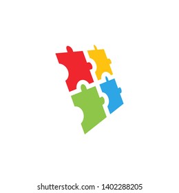 Puzzle icon graphic design template vector illustration