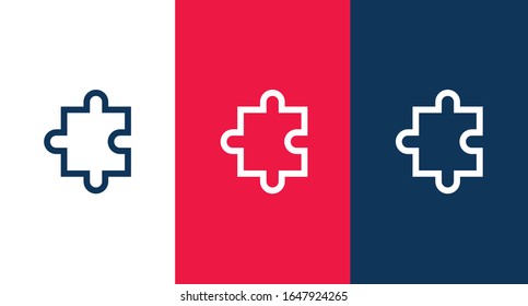Puzzle icon illustration isolated vector sign symbol