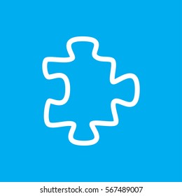 puzzle icon illustration isolated vector sign symbol