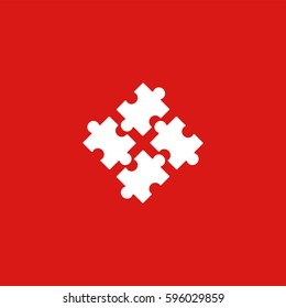 Puzzle icon illustration isolated vector sign symbol