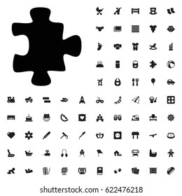 Puzzle icon illustration isolated vector sign symbol. baby icons vector set. on white background
